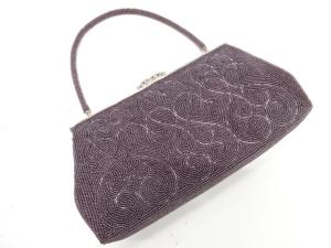 アンティーク　ビーズ　ハンドバッグ